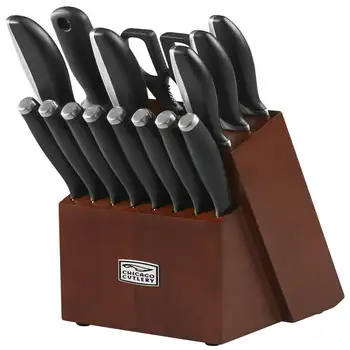 Комплект кухненски ножове Avondale от 16 теми с дървен блок, най-добрите комплекти ножове за кухни Комплект кухненски ножове Avondale от 16 теми с дървен блок, най-добрите комплекти ножове за кухни 0