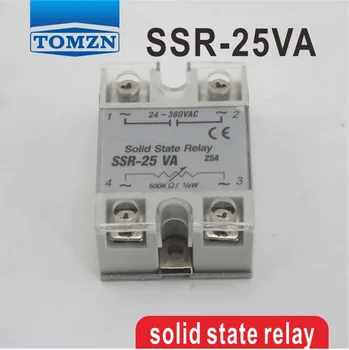 Вход SSR 25ВА ДО 470/2 W, натоварване 24-380 В, регулатор на напрежение, монофазни твърди регулатор