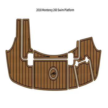 2018 Monterey 260 платформа за плуване, за крака, за лодки, пяна EVA, подложка за пода от имитация на тиково дърво