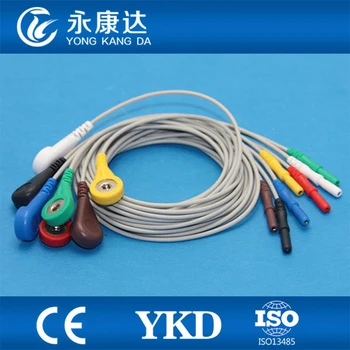 Din 1.5 екг кабел за екг 7-степенна затвори IEC монитор пациента