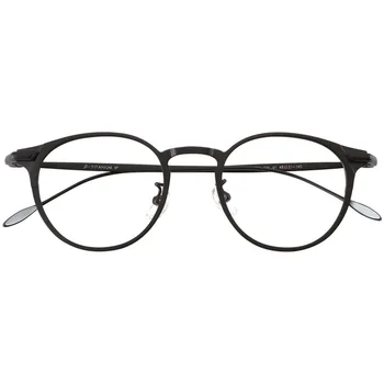 Рамки за очила от чист титан, кръгли ретро оптични очила при късогледство, достъпни фотохромичните лещи с рецепта, анти-син лъч