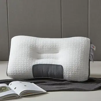Новата 3D възглавница за СПА-масажи, разделящ, за да помогне да спи и защита на врата, въздушна възглавница, вязаная памучен възглавница, спално бельо