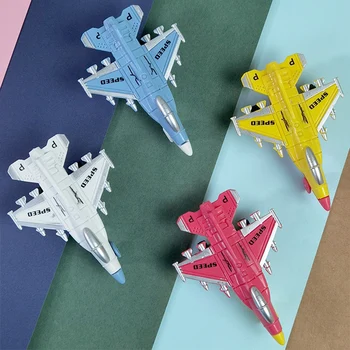 Мини пластмасов модел на изтребител, играчки, орнаменти, спускащите самолет, военен самолет, играчки за деца, подаръци за момчета
