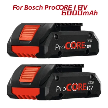 Обновен е Литиево-йонна батерия 18V 6.0 Ah за безжични бормашини-шуруповерта Procore 1600A016GB Bosch 18 Волта Max, 2100 Вградени клетки